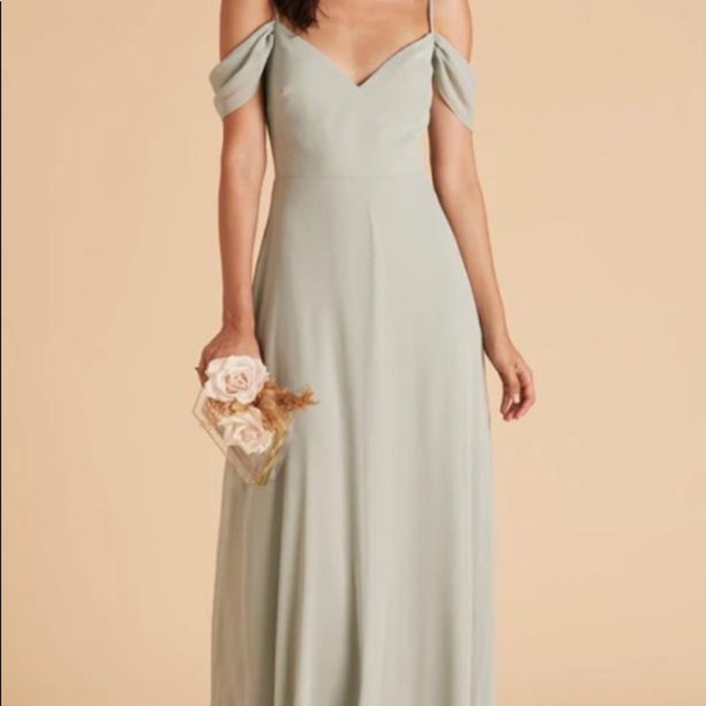 Chiffon sage dress